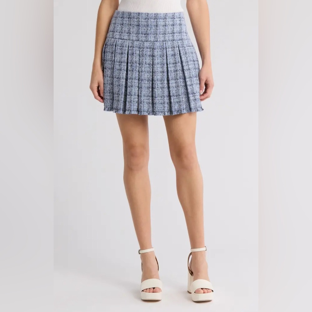 Alice + Olivia - Emilie Tweed Box Pleat Miniskirt NWT Size 2